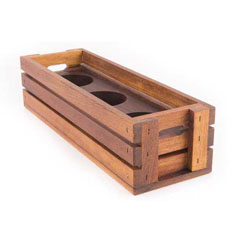 Altınbaşak Squeeze Bottle Basket, Iroko, 30x9.5x7 cm - Altınbaşak