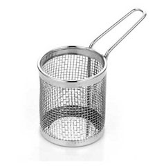 Altınbaşak Stainless Mini Round Deep Fryer Basket, 7x8 cm - Altınbaşak