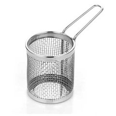 Altınbaşak Stainless Mini Round Deep Fryer Basket, 8.5x8.5 cm - Altınbaşak