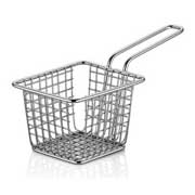 Altınbaşak Stainless Mini Square Deep Fryer Basket, 10x8x7 cm - Altınbaşak