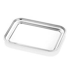 Altınbaşak Stainless Rectangular Tray 26x34x2 cm - Altınbaşak
