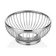 Altınbaşak Stainless Round Bread and Fruit Basket 17x7 cm - Altınbaşak