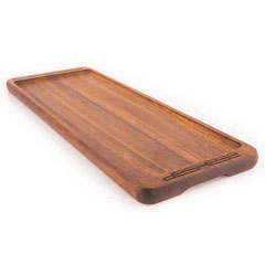 Altınbaşak Sunum Tabağı, İroko, 47x17.5 cm - Altınbaşak