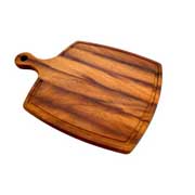 Altınbaşak Wide Base Bread Board, Iroko, 42x30 cm - Altınbaşak