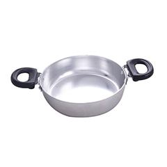 Aluminum Menemen Pan, Double Handled, 18 cm - MUTBEX