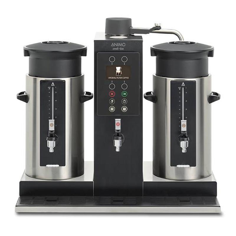 Animo ComBi-Line Silindirik Filtre Kahve Makinesi, Sıcak Su Çıkışlı 2x5 W