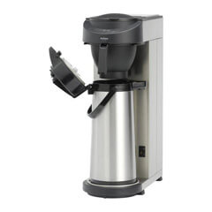 Animo MT100 Paslanmaz Çelik Filtreli Termoslu 2.1 lt Hazneli 144 Fincan Inox - Siyah Filtre Kahve Makinesi - Animo