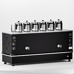 Anka Black Pro Compact Full Automatic Tea Boiler, 6 Teapots, 60 Liters - Anka