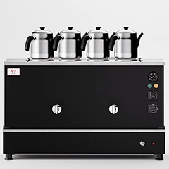 Anka Black Pro Kompakt Full Otomatik Çay Kazanı, 4 Demlikli, 40 Litre - Anka (1)