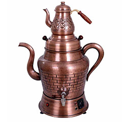 Anka Demlik Tipi Semaver, Elektrikli, 1 Demlikli, 12 Litre, Bakır - Anka