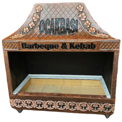 Anka Eko Closed Grill, 250x60x120 cm, Copper - Anka