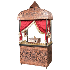 Anka Kahveci Güzel Presentation Cart, 200x70x220 cm, Copper - Anka