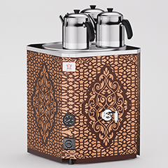 Anka New Generation Tea Machine, 3 Teapots, 35 Liters, Copper - Anka