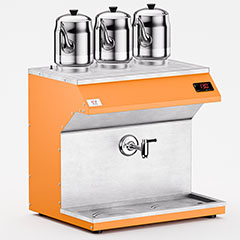 Anka Pro Chef Çay Makinesi, 3 Demlikli, 25 Litre, Turuncu - Anka