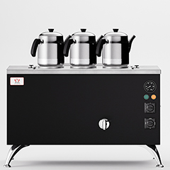 Anka Pro Compact Çay Kazanı, Elektrikli, 3 Demlikli, 30 Litre, Siyah - Anka