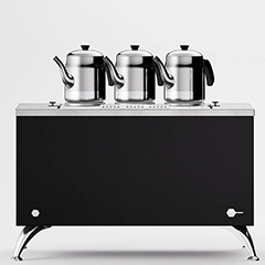 Anka Pro Compact Çay Kazanı, Elektrikli, 3 Demlikli, 30 Litre, Siyah - 3