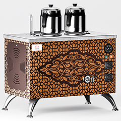 Anka Pro Compact Tea Boiler, Electric, 2 Teapots, 20 Liters, Copper - Anka