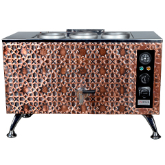 Anka Pro Electric Full Automatic Tea Boiler, 3 Teapots, 30 Liters, Copper - Anka