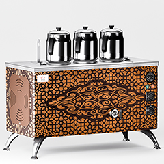 Anka Pro Electric Full Automatic Tea Boiler, 3 Teapots, 30 Liters, Copper - Anka