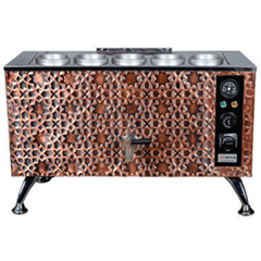 Anka Pro Electric Fully Automatic Tea Kettle, 5 Teapots, 50 Liters, Copper - Anka