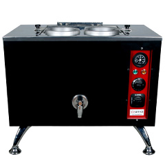 Anka Pro Elektrikli Full Otomatik Çay Kazanı, 2 Demlikli, 20 Litre, Siyah - Anka