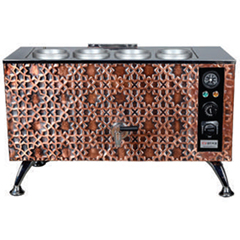 Anka Pro Elektrikli Full Otomatik Çay Kazanı, 4 Demlikli, 40 Litre, Bakır - Anka