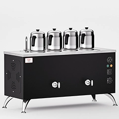 Anka Pro Compact Çay Kazanı, Elektrikli, 4 Demlikli, 40 Litre, Siyah - Anka (1)