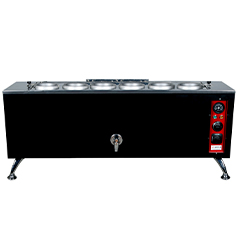 Anka Pro Elektrikli Full Otomatik Çay Kazanı, 6 Demlikli, 60 Litre, Siyah - Anka