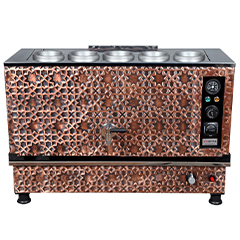 Anka Pro Kompakt Full Otomatik Çay Kazanı, 5 Demlikli, 50 Litre, Bakır - Anka