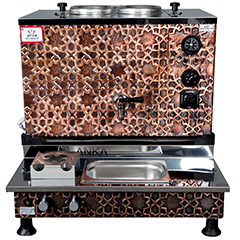 Anka Pro Plus Automatic Tea Boiler, 2 Teapots, 20 Liters, Copper - Anka