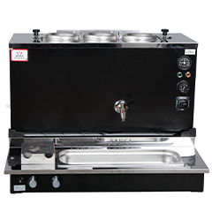 Anka Pro Plus Automatic Tea Boiler, 3 Teapots, 30 Liters, Black - Anka