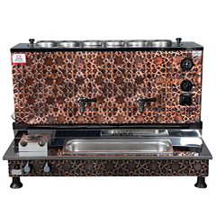 Anka Pro Plus Otomatik Çay Kazanı, 6 Demlikli, 60 Litre, Bakır - Anka