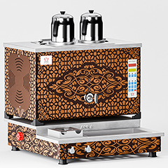 Anka Pro Plus Smart Çay Kazanı, Hibrit, 2 Demlikli, 20 Litre, Bakır - Anka