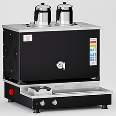 Anka Pro Plus Smart Çay Kazanı, Hibrit, 2 Demlikli, 20 Litre, Siyah - Anka