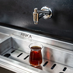 Anka Pro Plus Smart Çay Kazanı, Hibrit, 3 Demlikli, 30 Litre, Siyah - 7