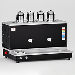 Anka Pro Plus Smart Çay Kazanı, Hibrit, 4 Demlikli, 40 Litre, Siyah - Anka