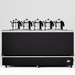 Anka Pro Plus Smart Çay Kazanı, Hibrit, 5 Demlikli, 50 Litre, Siyah - 3