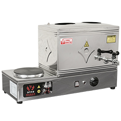 Anka Stainless Eco Electric Tea Boiler, 2 Teapots, 24 Liters, with Plate - Anka