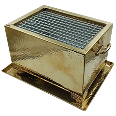 Anka Tabletop Grill, 38x29x25 cm, Brass - Anka