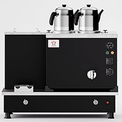 Anka Turbo Çay Kazanı, Hibrit, 2 Demlikli, 20 Litre, Siyah - Anka (1)