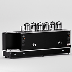 Anka Turbo Çay Kazanı, Hibrit, 6 Demlikli, 60 Litre, Siyah - Anka