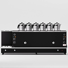 Anka Turbo Çay Kazanı, Hibrit, 6 Demlikli, 60 Litre, Siyah - Anka (1)