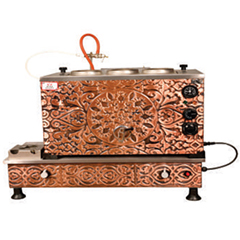 Anka Turbo Fully Automatic Gas Tea Kettle, 3 Teapots, 30 Liters, Copper - Anka