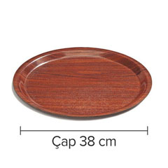 Arcoform Laminate Round Non-Slip Tray, 38 cm - 2