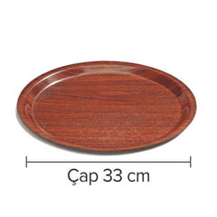 Arcoform Lamine Yuvarlak Kaymaz Tepsi 33 cm - Arcoform (1)