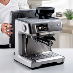 Ariete - Ariete Entegre Öğütücülü Profesyonel Espresso Kahve Makinesi, Dijital, Tek Gruplu (1)