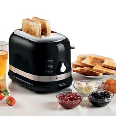 Ariete Moderna 2 Slice Bread Toaster, 815 W, Black - 3
