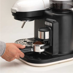 Ariete - Ariete Moderna Entegre Öğütücülü Espresso Kahve Makinesi,Tek Gruplu, Beyaz (1)