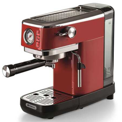 Ariete Moderna Espresso Slim Coffee Machine, Red - 2