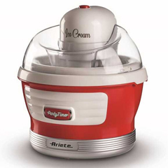Ariete Party Time Dondurma Makinesi, 1,5 lt Kapasiteli, 12 w, Kırmızı - 1